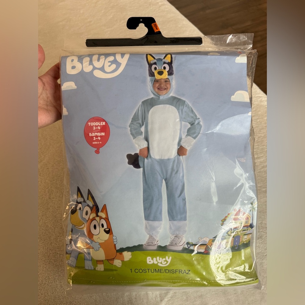Bluey Toddler Costume (size 3-4)